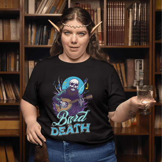 Bard to Death Funny DnD T-Shirt Designed by GeekHaven