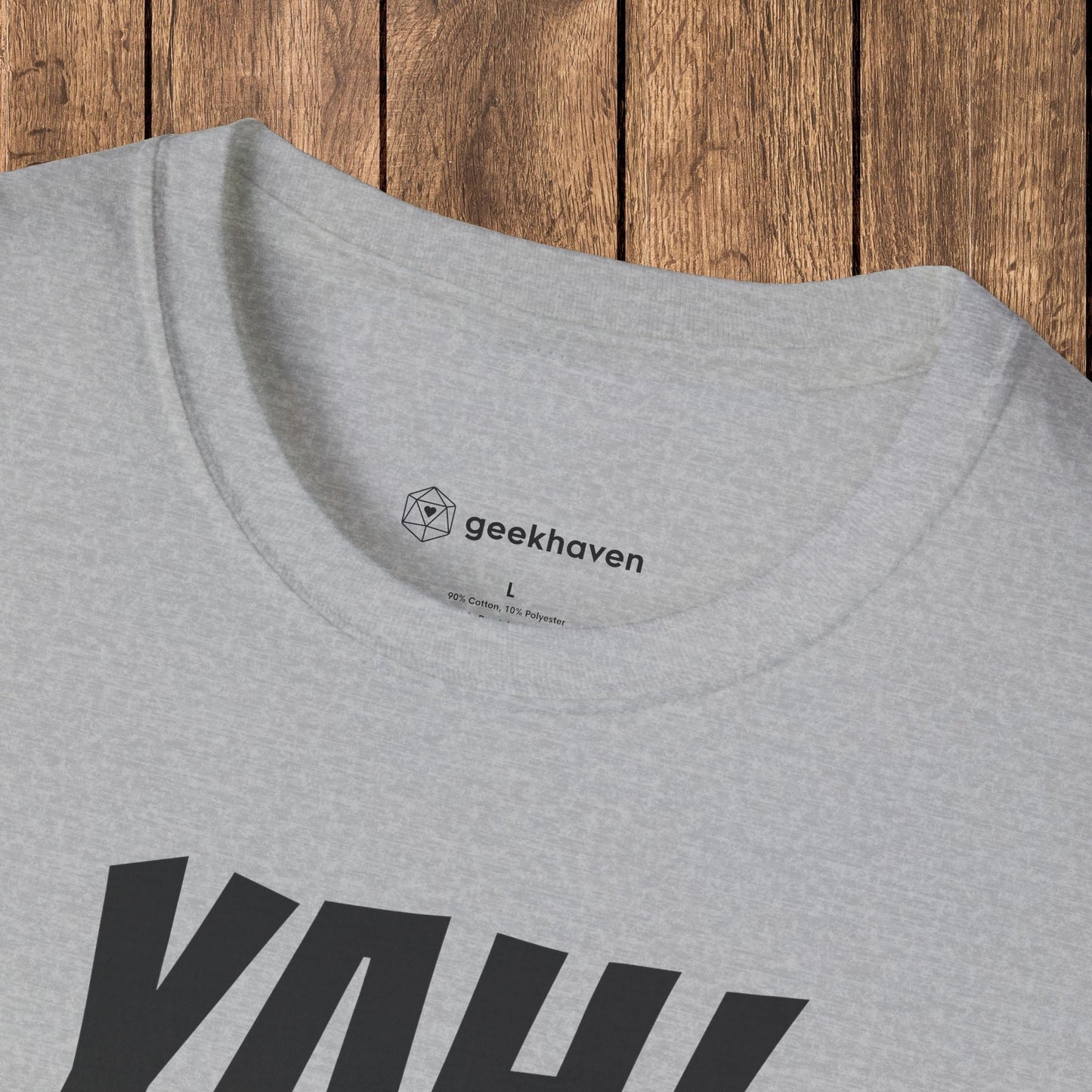 Critical Hit D20 Dice YAH! Funny DnD T-Shirt Designed by GeekHaven