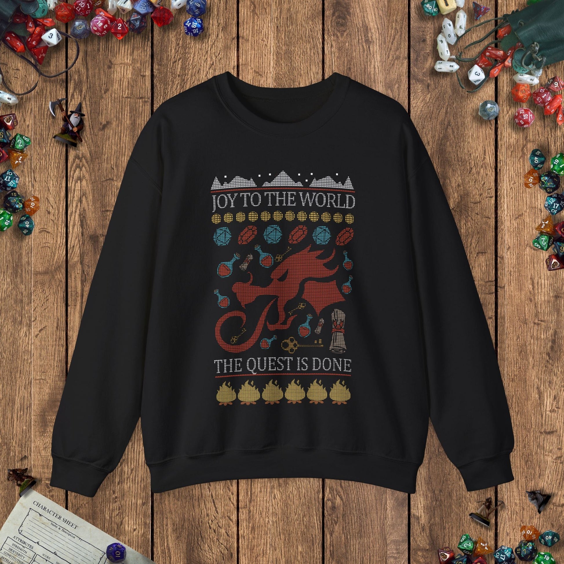DnD Ugly Christmas Sweater Designed by GeekHaven