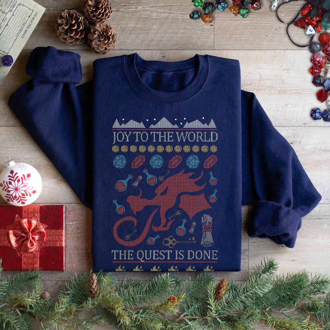 DnD Ugly Christmas Sweater Designed by GeekHaven