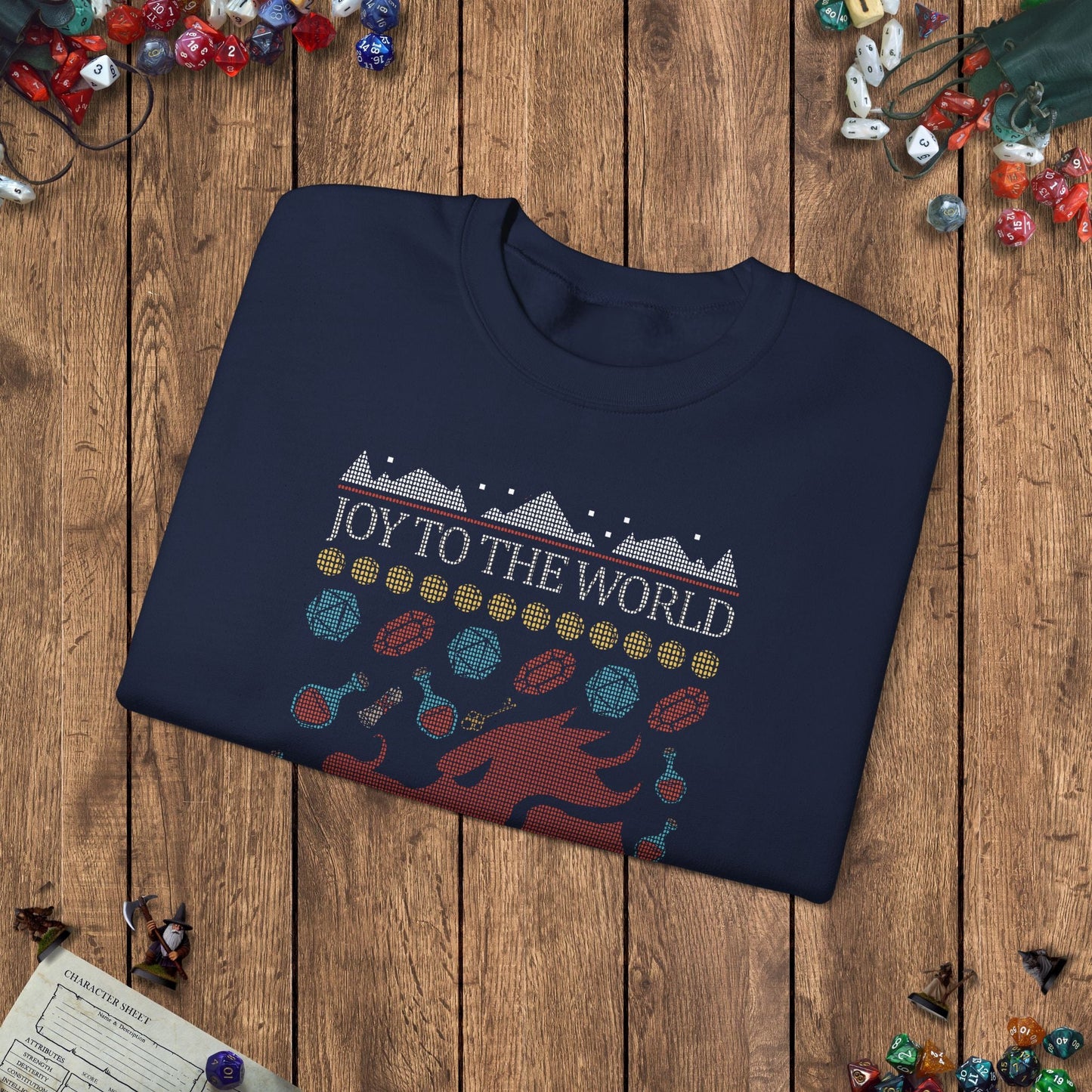 DnD Ugly Christmas Sweater Designed by GeekHaven