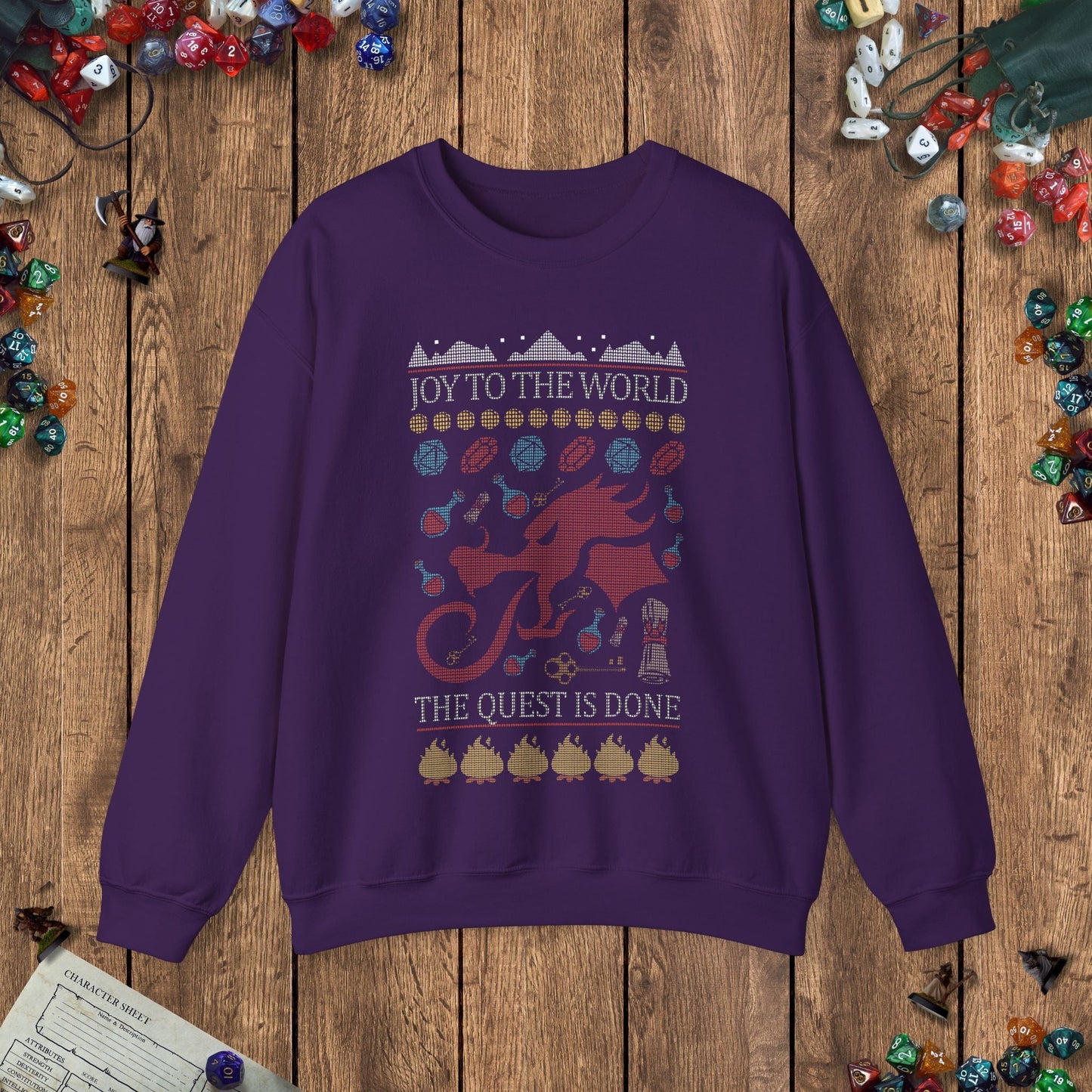 DnD Ugly Christmas Sweater Designed by GeekHaven