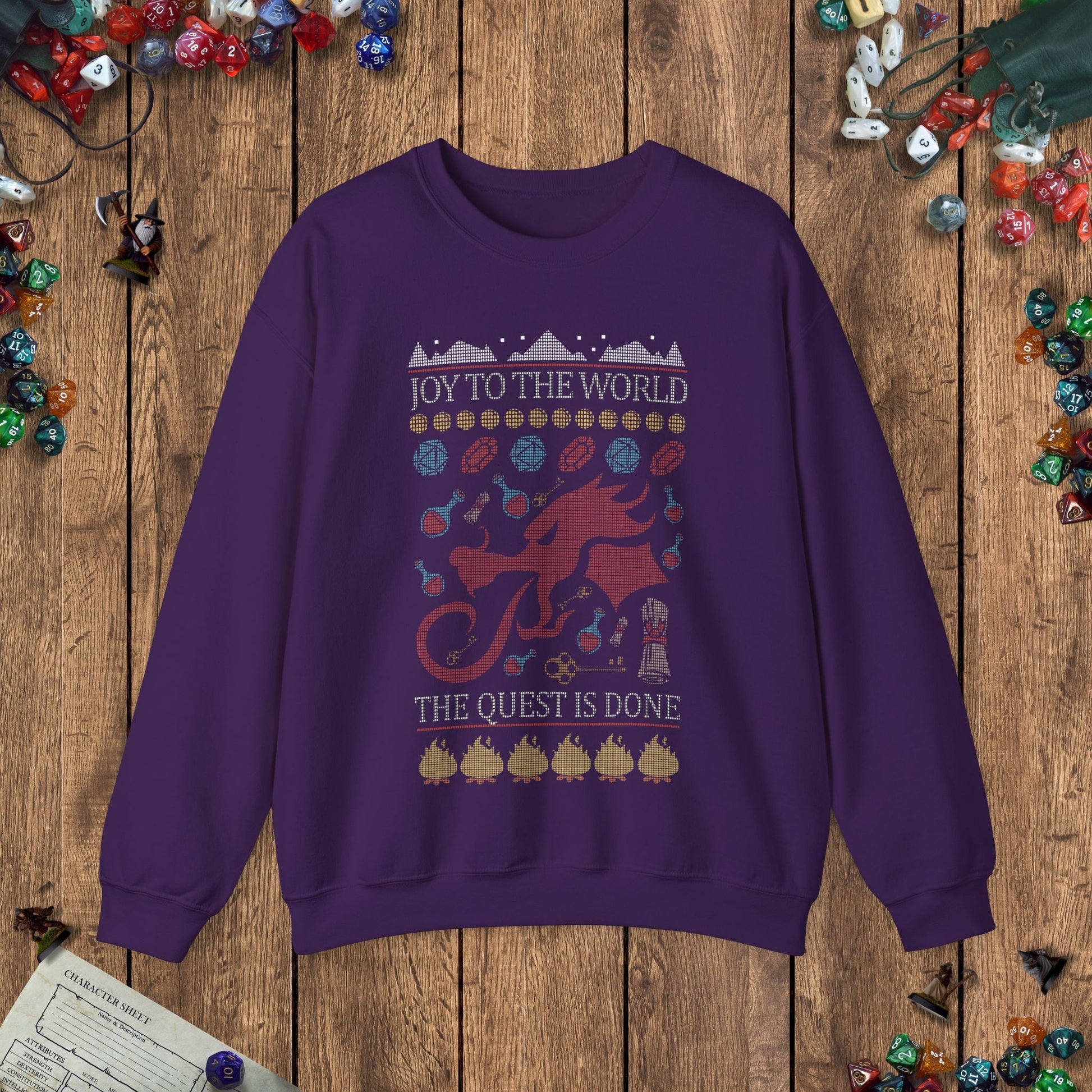 DnD Ugly Christmas Sweater Designed by GeekHaven