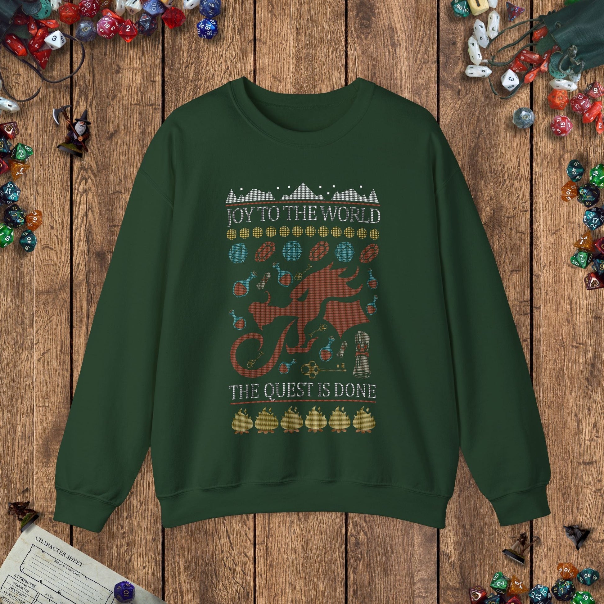 DnD Ugly Christmas Sweater Designed by GeekHaven