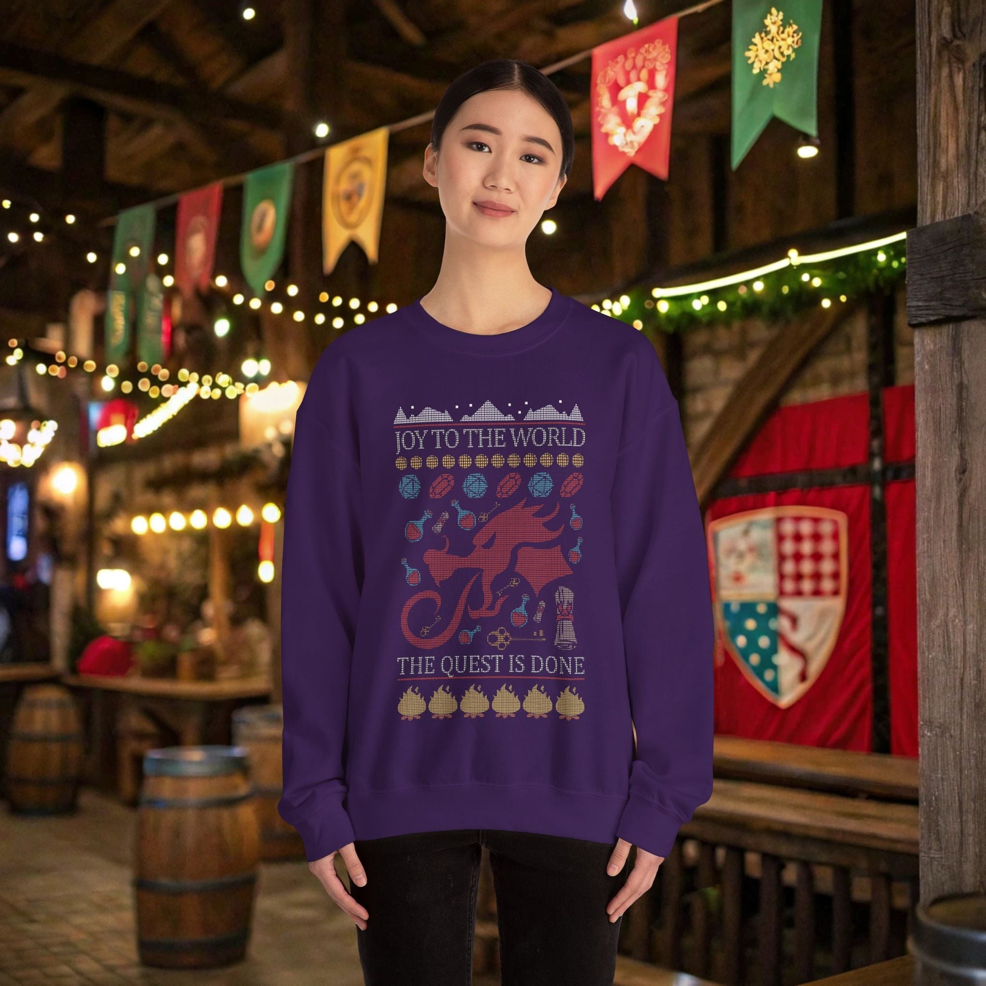 DnD Ugly Christmas Sweater Designed by GeekHaven