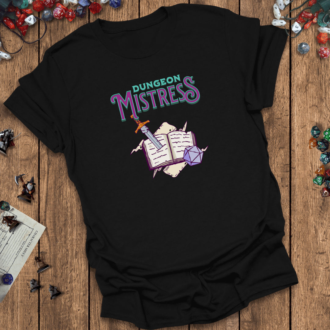 Dungeon Mistress Funny DnD T-shirt Designed by GeekHaven