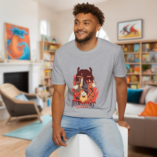 Dungeons & Llamas Funny DnD T-Shirt Designed by GeekHaven