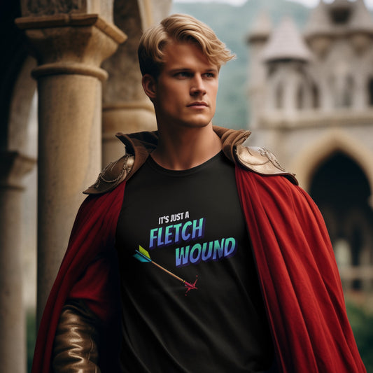 Fletch Wound Funny RPG T-Shirt Designed by GeekHaven