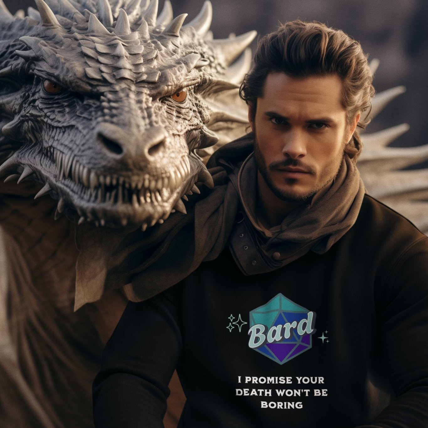 Funny D&D Hoodie - The Bard Designed by GeekHaven
