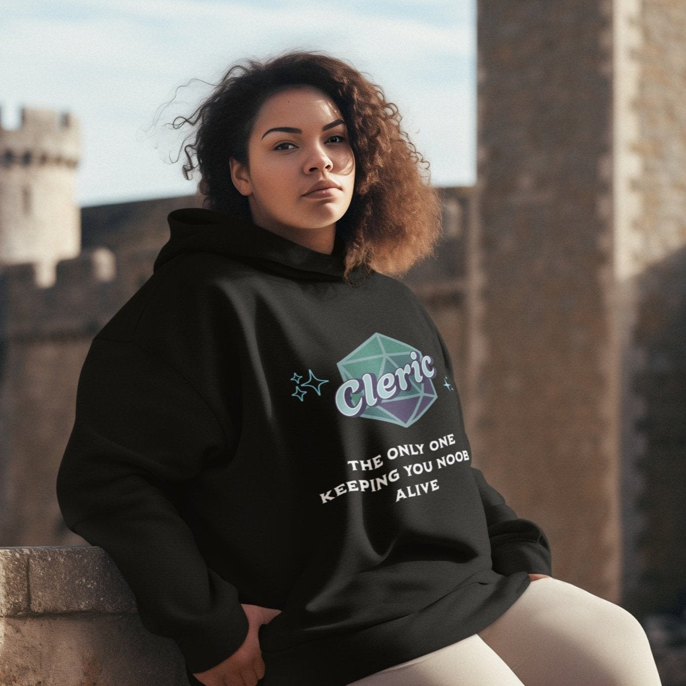 Funny D&D Hoodie – The Cleric Designed by GeekHaven