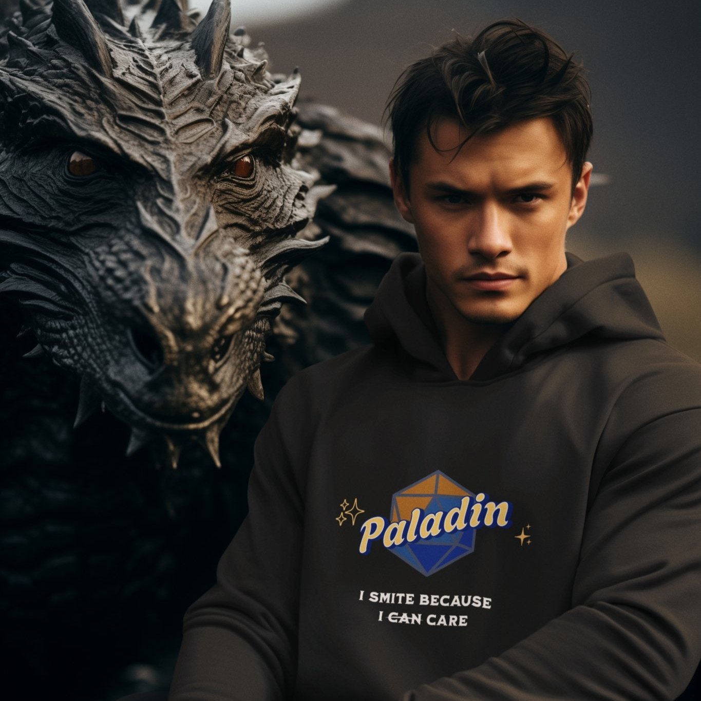 Funny D&D Hoodie - The Paladin Designed by GeekHaven
