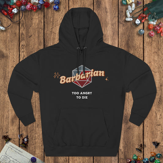 Funny DnD Hoodie - The Barbarian Designed by GeekHaven