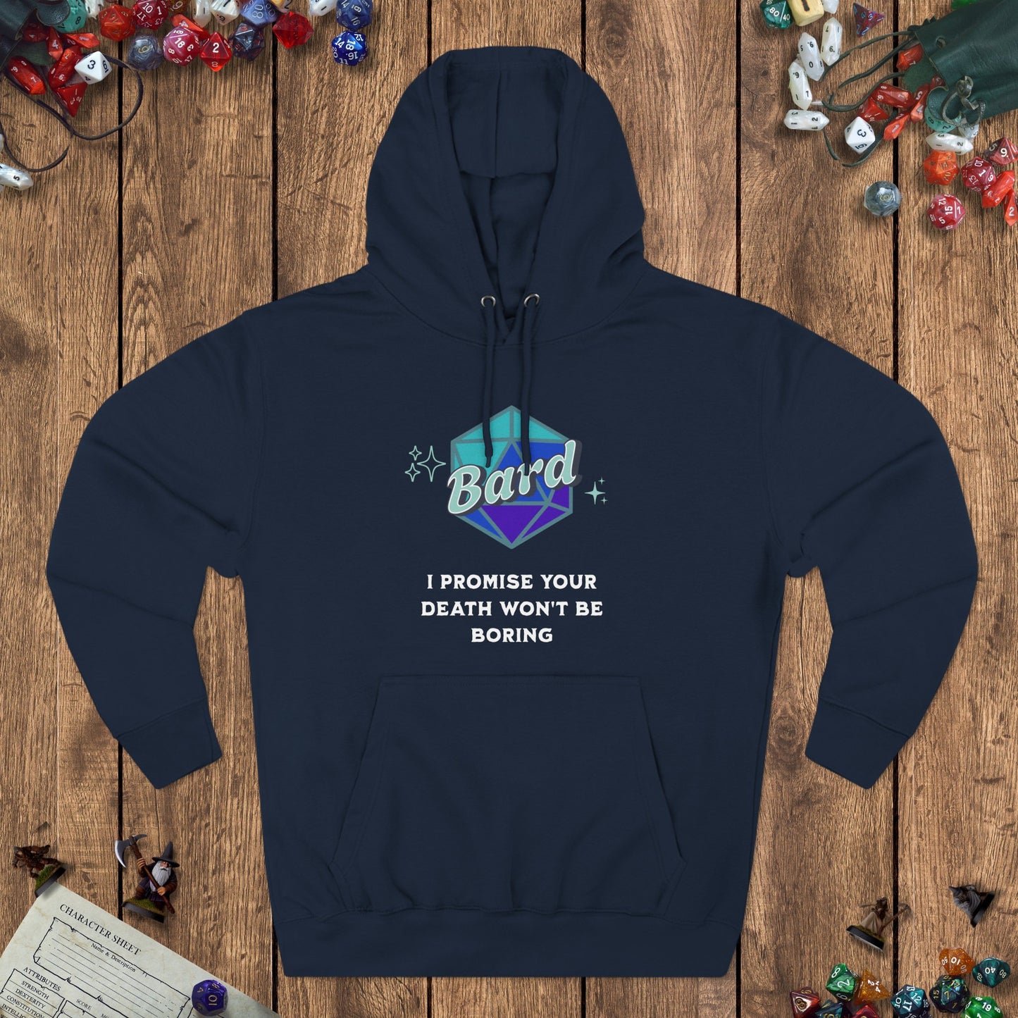 Funny DnD Hoodie - The Bard Designed by GeekHaven