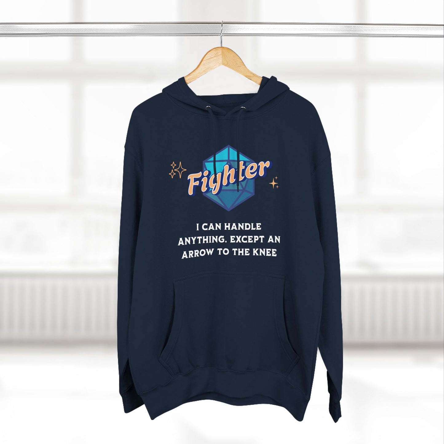 Funny DnD Hoodie - The Fighter Designed by GeekHaven
