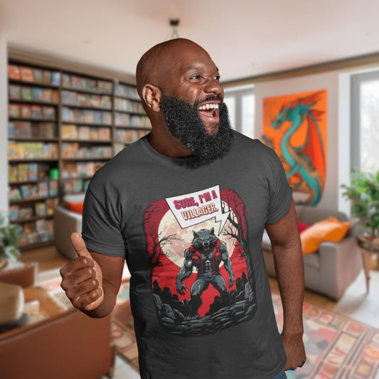 I'm a Villager Ultimate Werewolf Funny T-Shirt Designed by GeekHaven