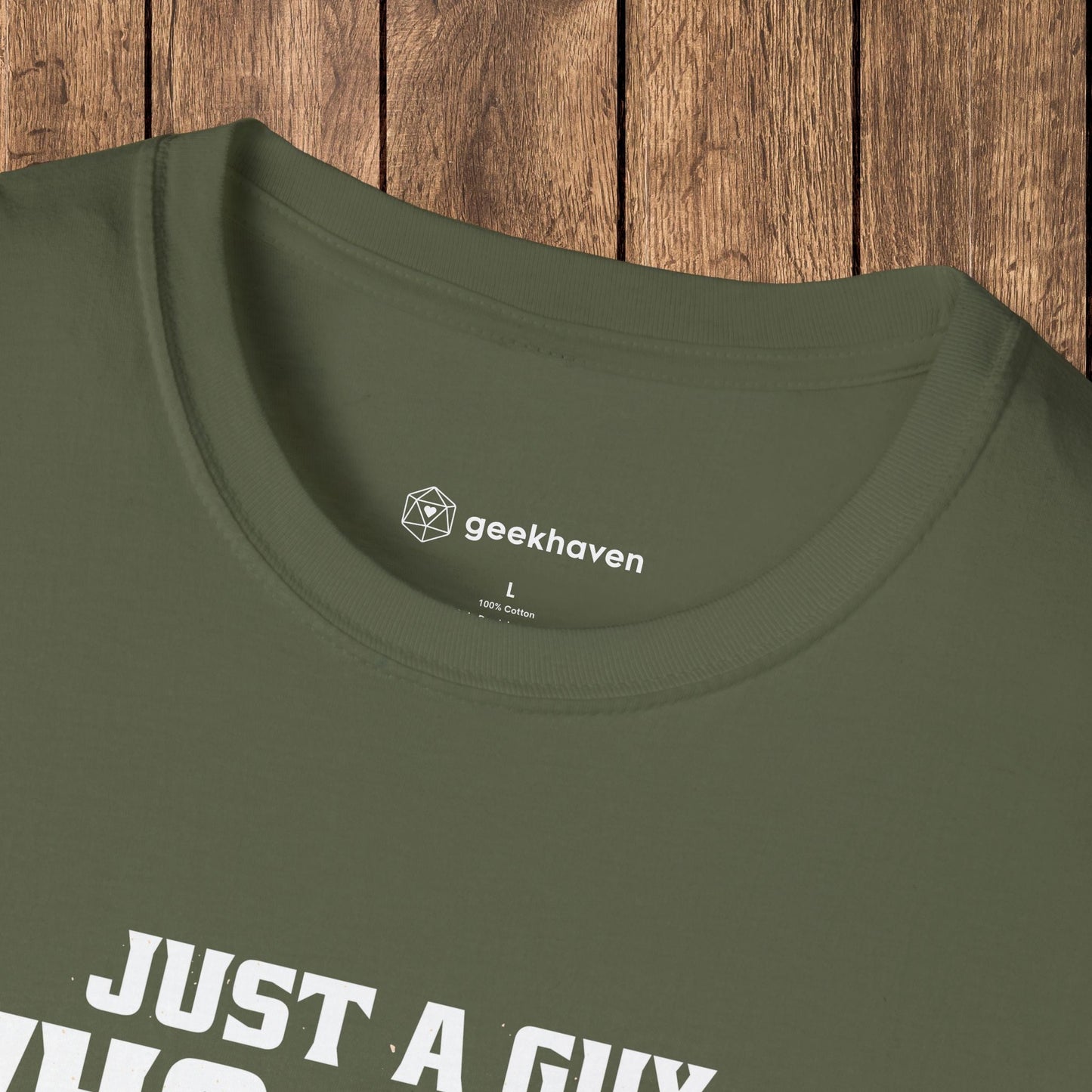 Just a Guy Who Loves Axes and Mead T-Shirt Designed by GeekHaven