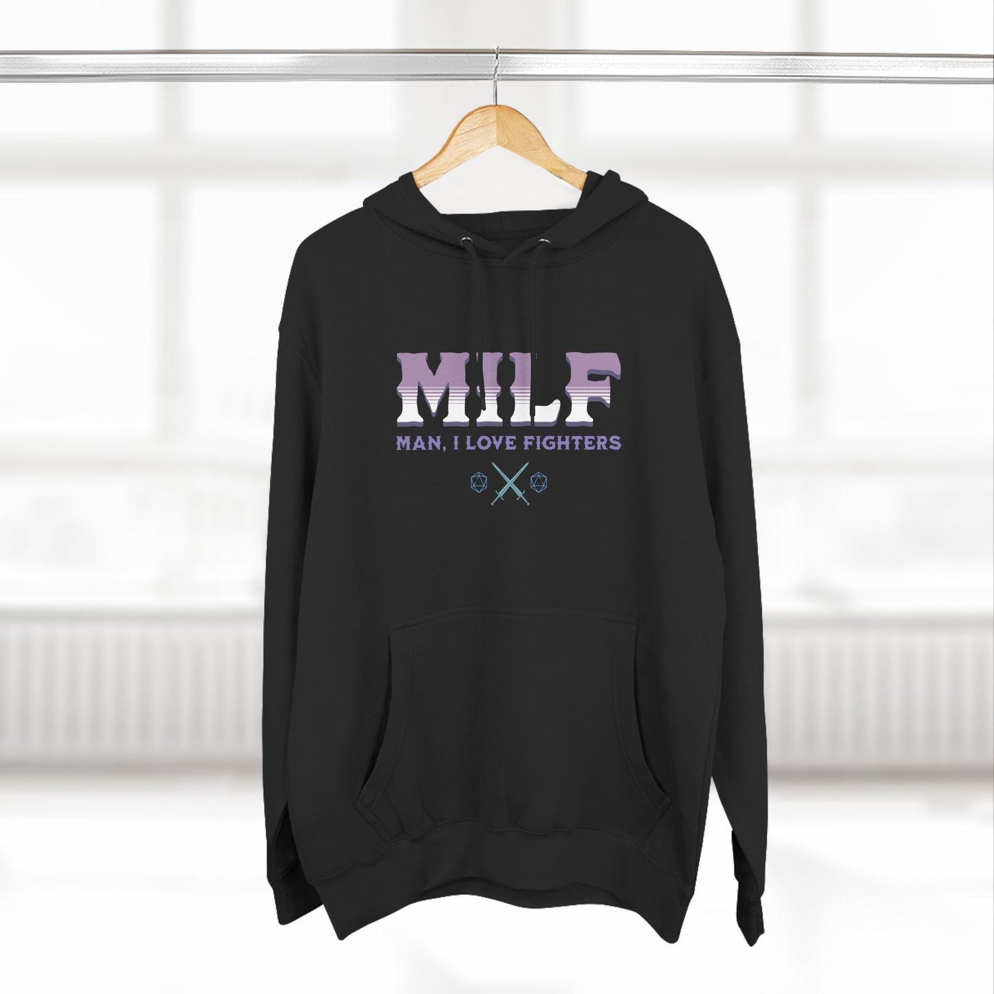 MILF Fighters Funny DnD Hoodie Designed by GeekHaven