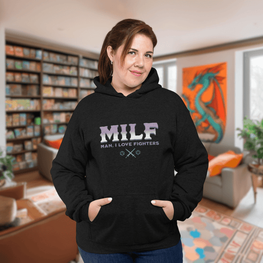 MILF Fighters Funny DnD Hoodie Designed by GeekHaven
