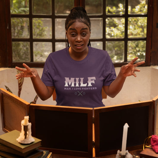 MILF Fighters Funny DnD T-Shirt Designed by GeekHaven