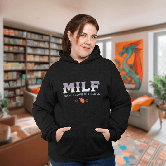 MILF Fireball Funny DnD Hoodie Designed by GeekHaven