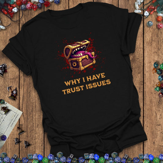 Mimic Trust Issues Funny DnD T-Shirt Designed by GeekHaven