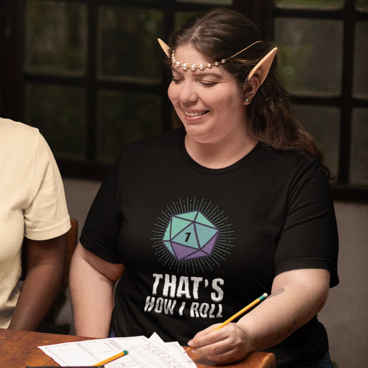 That's How I Roll Critical Fail Funny DnD T-Shirt Designed by GeekHaven