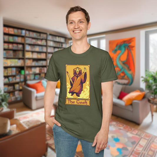 The Geek Funny Tarot Card T-Shirt Designed by GeekHaven
