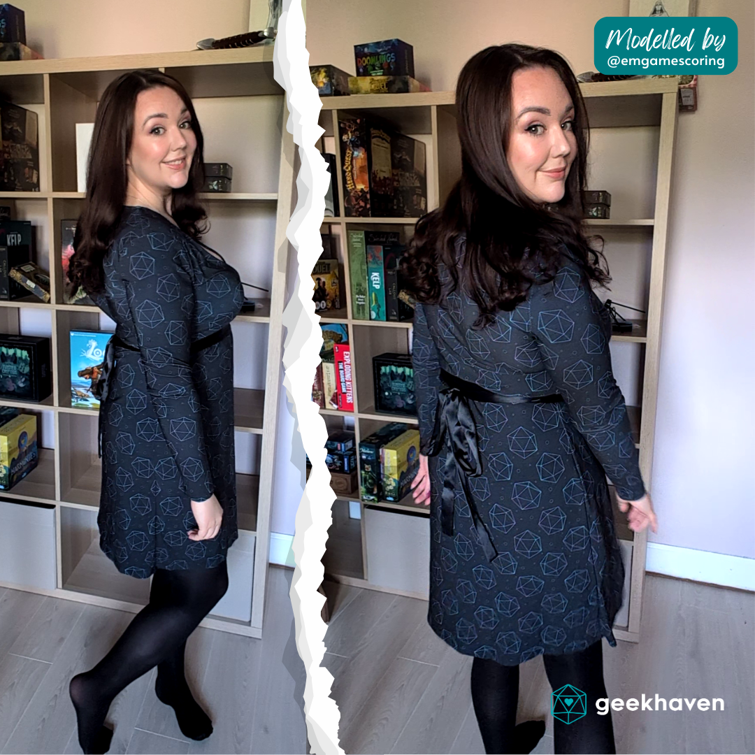 Celestial D20s Wrap Dress