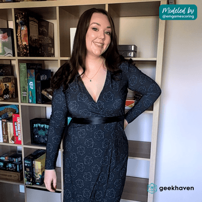Celestial D20s Wrap Dress Designed by GeekHaven