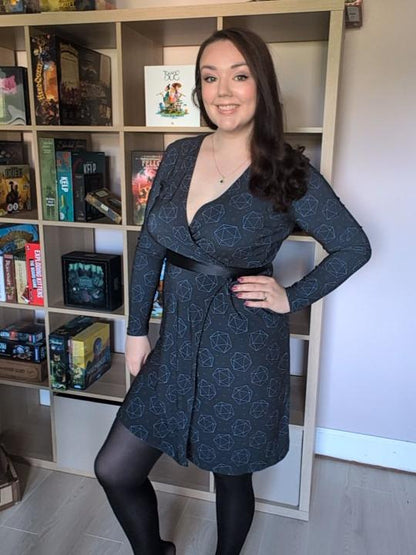Celestial D20s Wrap Dress Designed by GeekHaven