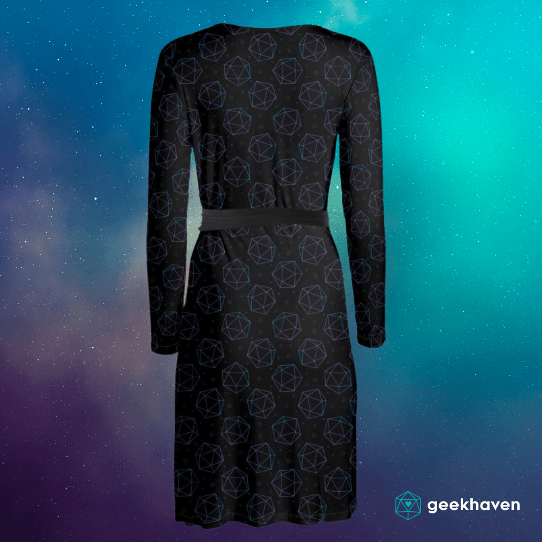 Celestial D20s Wrap Dress Designed by GeekHaven