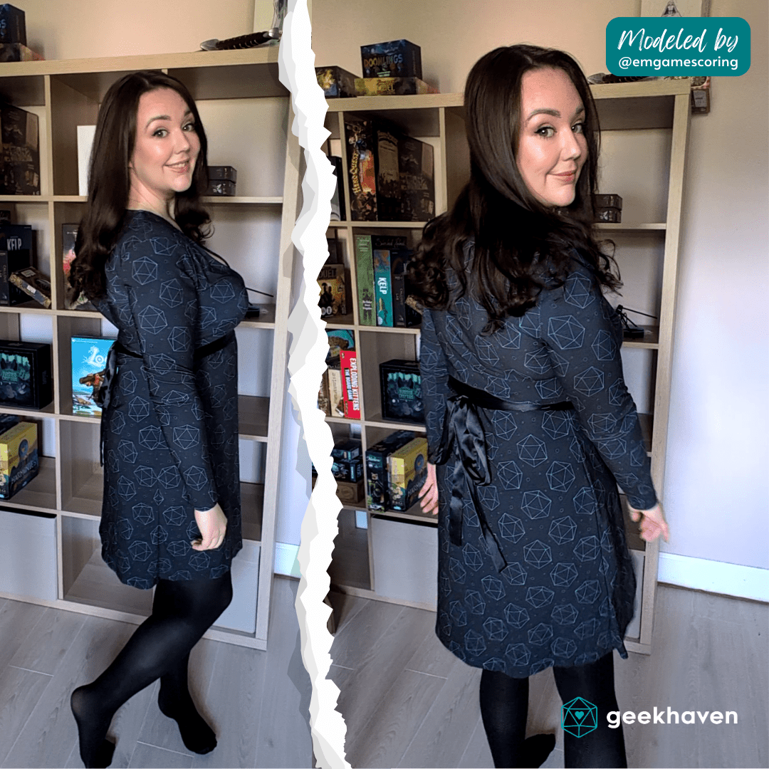 Celestial D20s Wrap Dress Designed by GeekHaven