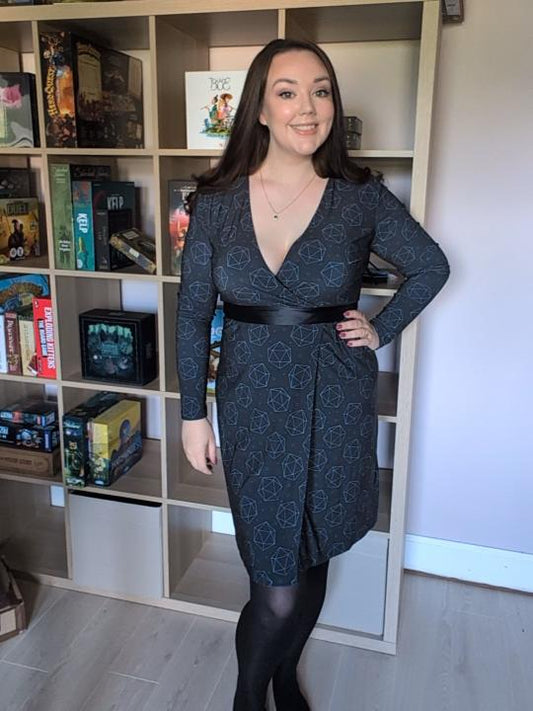 Celestial D20s Wrap Dress Designed by GeekHaven