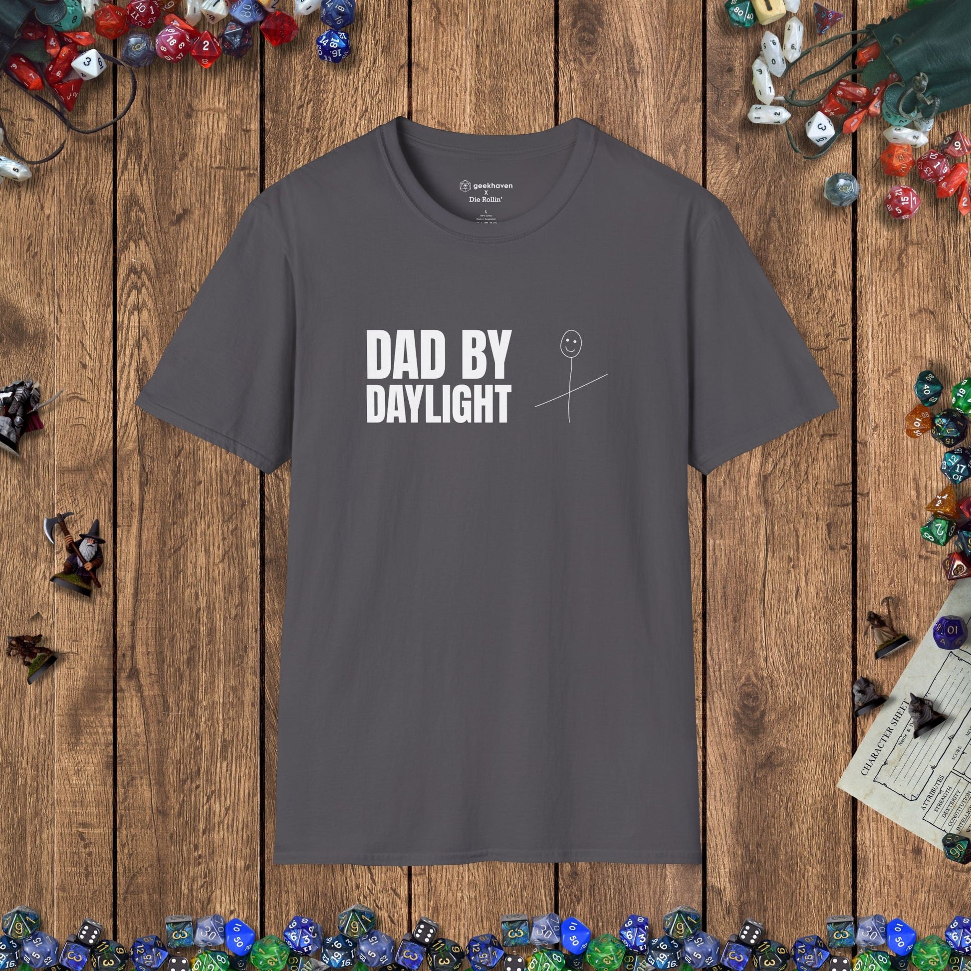 Dad by Daylight Funny Gamer T-shirt - 1 Kid Edition Designed by GeekHaven