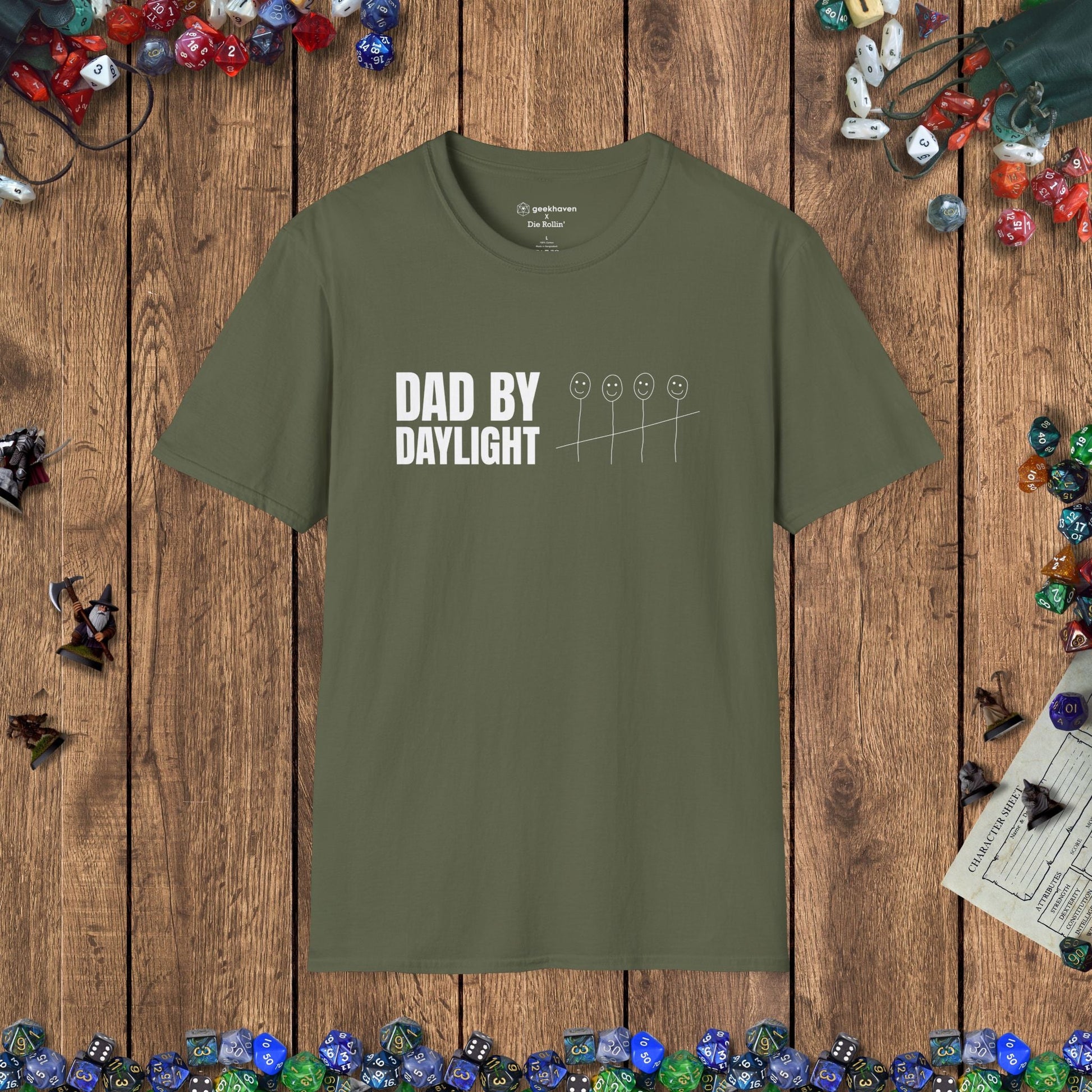 Dad by Daylight Funny Gamer T-shirt - 4 Kids Edition Designed by GeekHaven