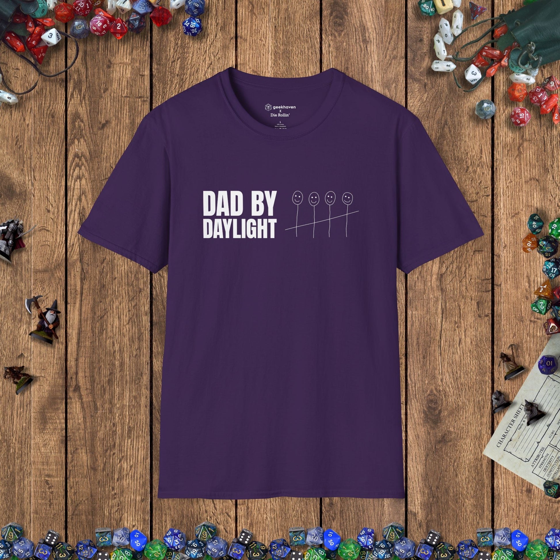 Dad by Daylight Funny Gamer T-shirt - 4 Kids Edition Designed by GeekHaven