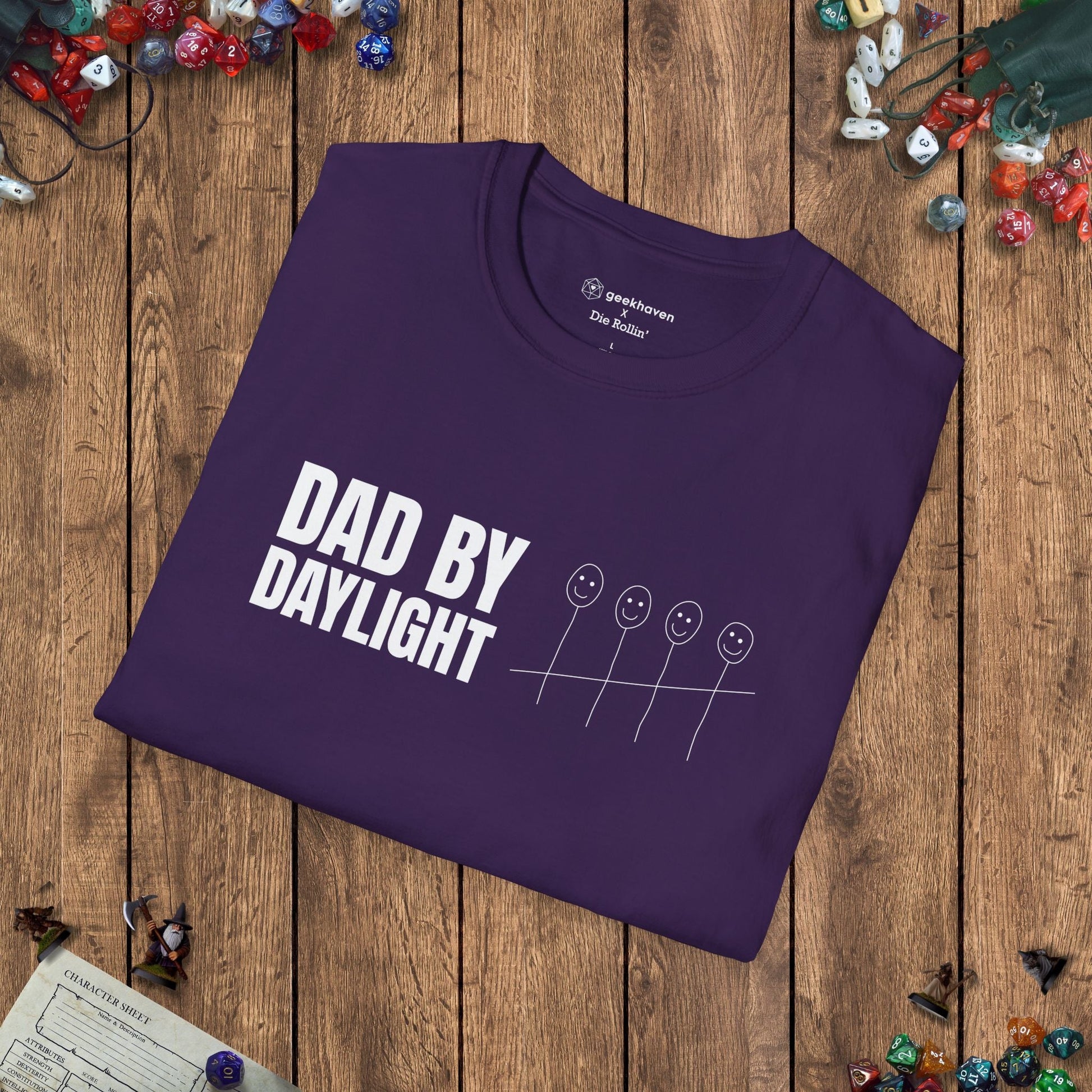 Dad by Daylight Funny Gamer T-shirt - 4 Kids Edition Designed by GeekHaven