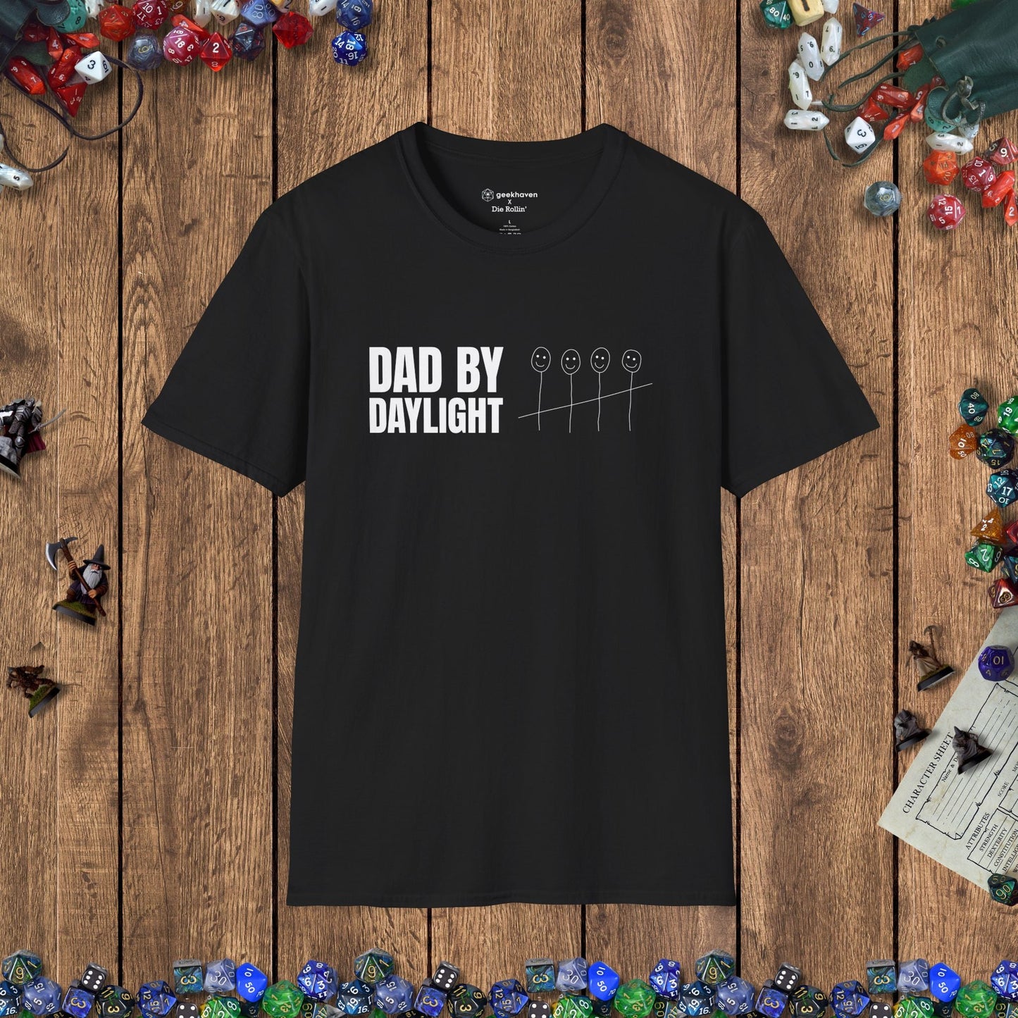 Dad by Daylight Funny Gamer T-shirt - 4 Kids Edition Designed by GeekHaven
