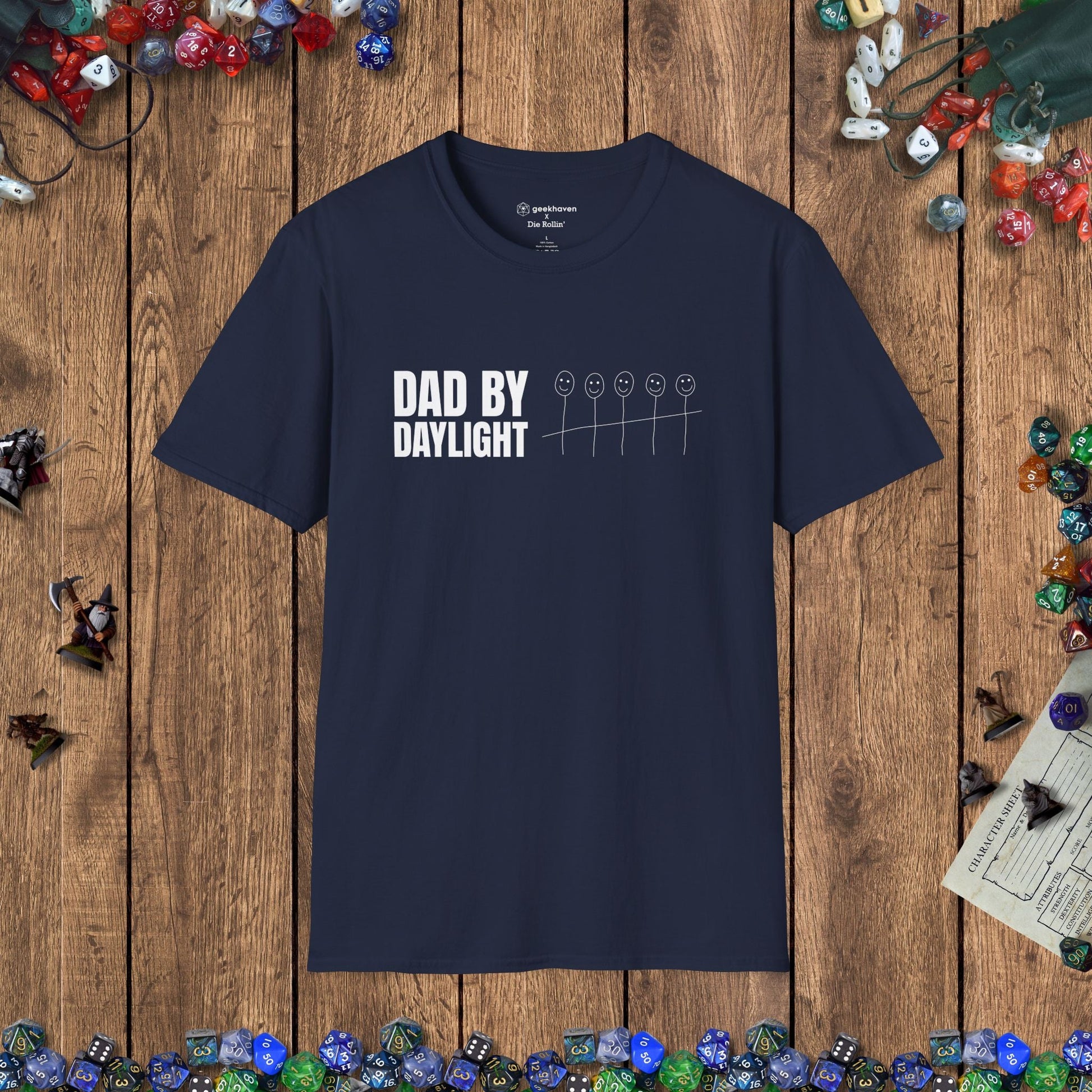 Dad by Daylight Funny Gamer T-shirt - 5 Kids Edition Designed by GeekHaven