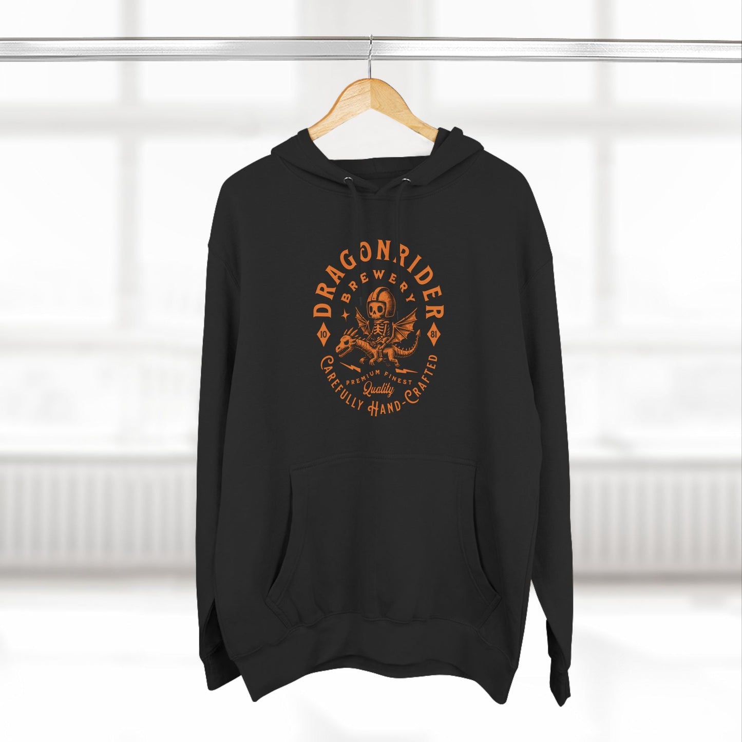 Dragonrider Brewery Funny DnD Fantasy Hoodie Designed by GeekHaven