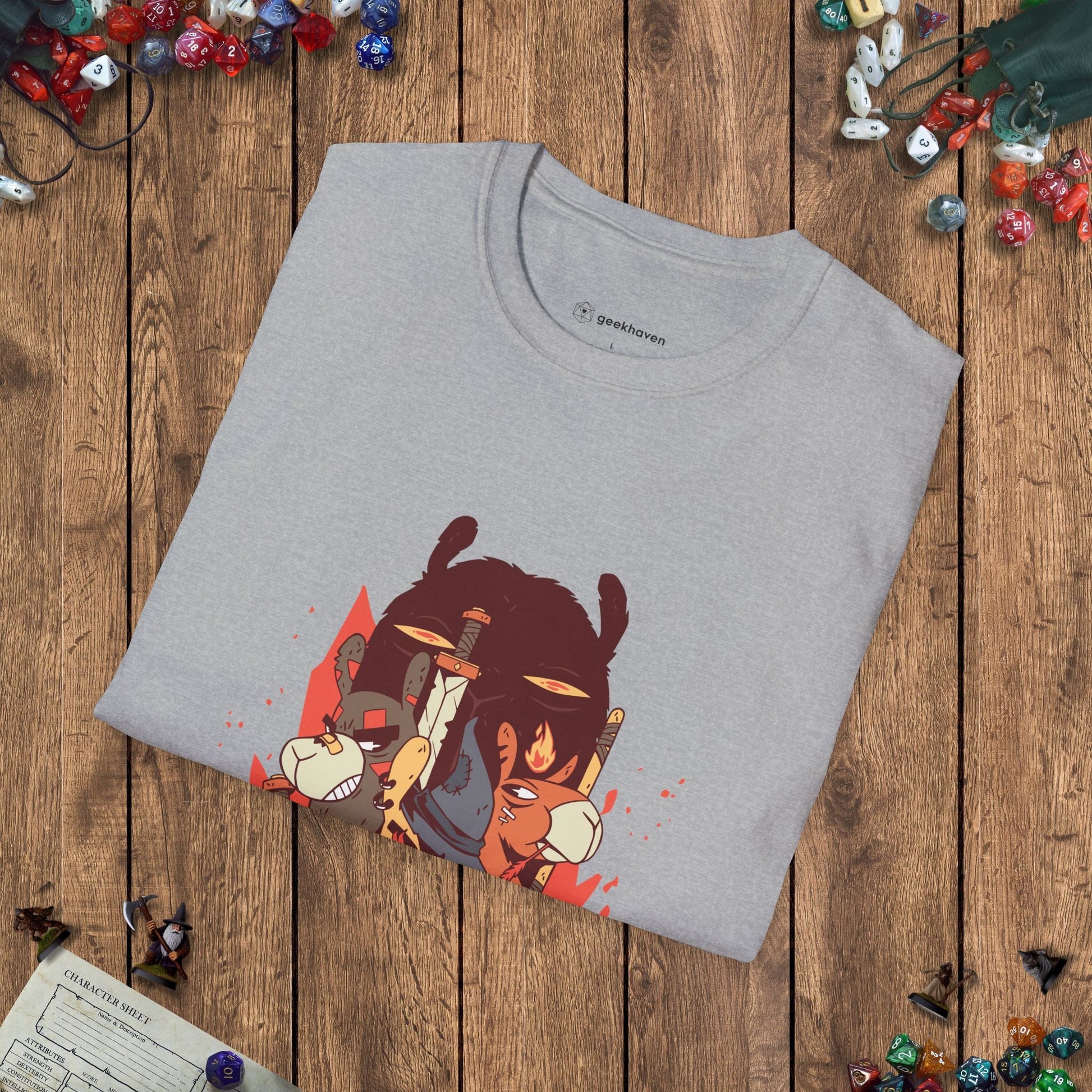 Dungeons & Llamas Funny DnD T-Shirt Designed by GeekHaven