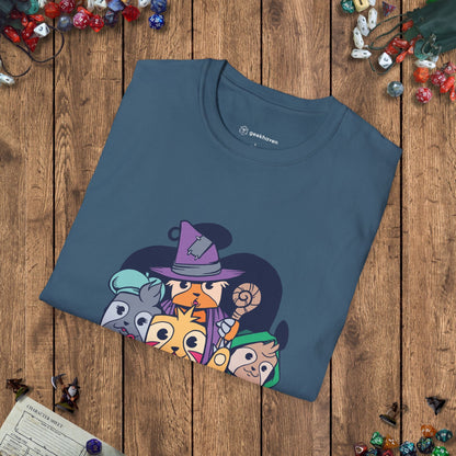 Dungeons & Sloths Funny DnD T-Shirt Designed by GeekHaven