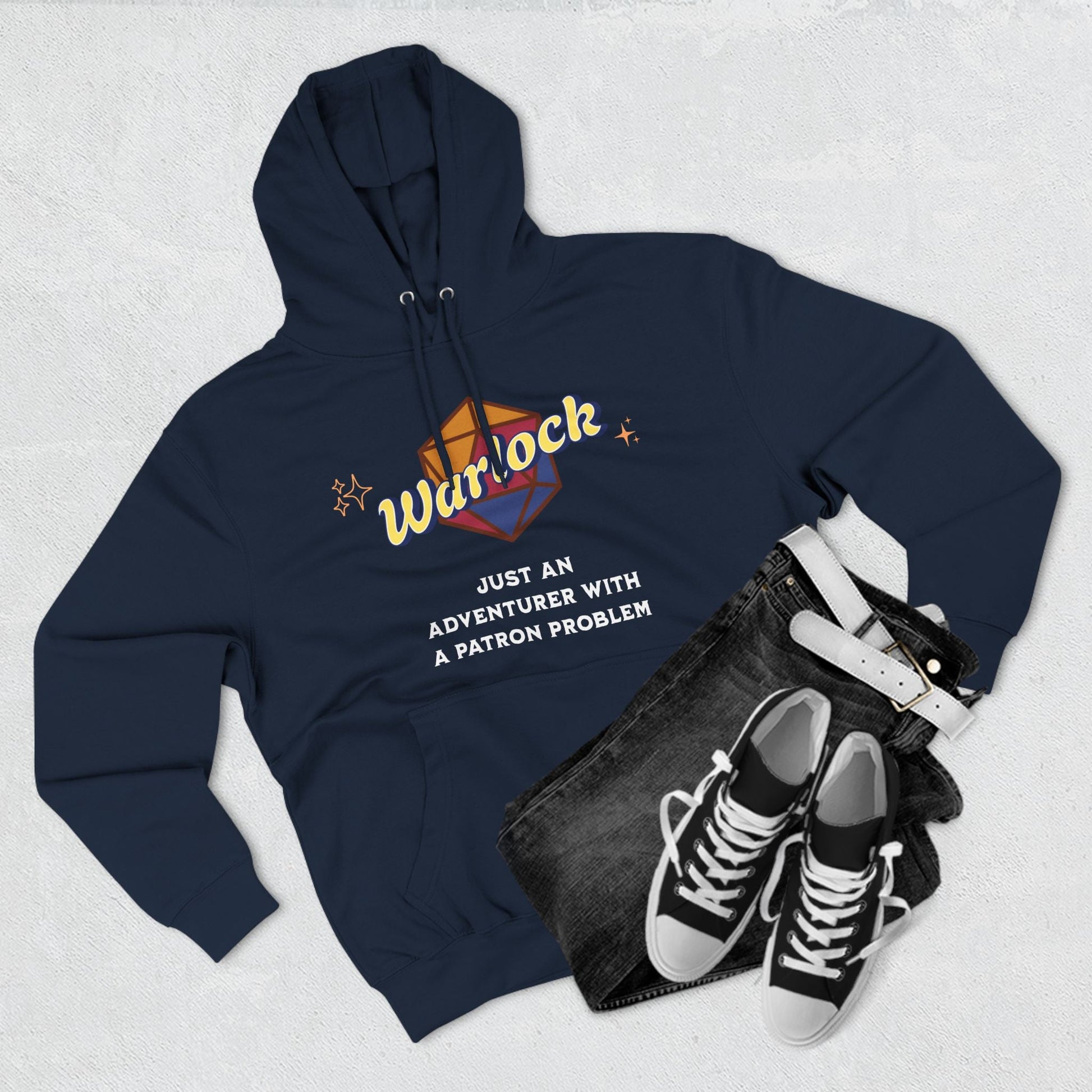 Funny D&D Hoodie - The Warlock Designed by GeekHaven