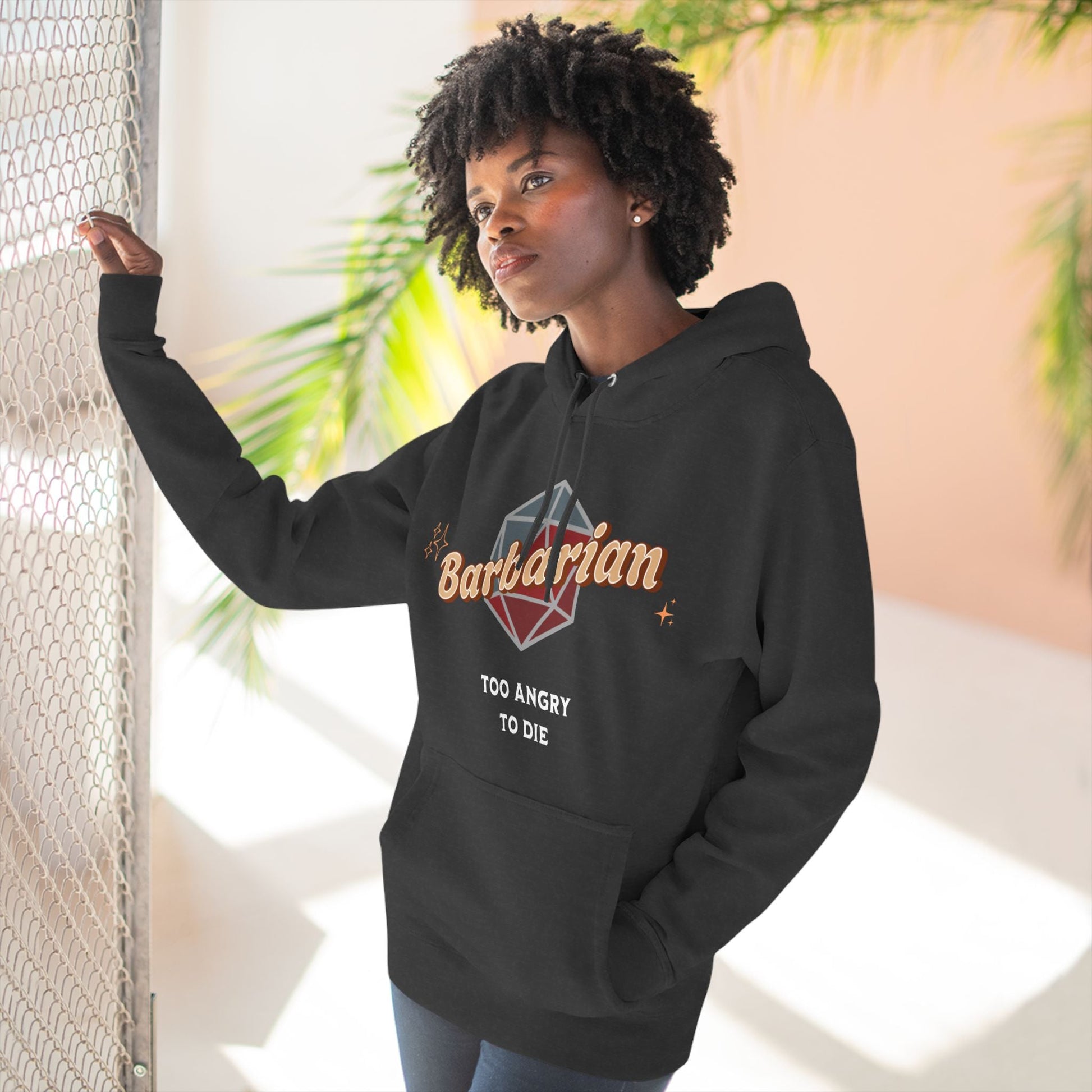 Funny DnD Hoodie - The Barbarian Designed by GeekHaven