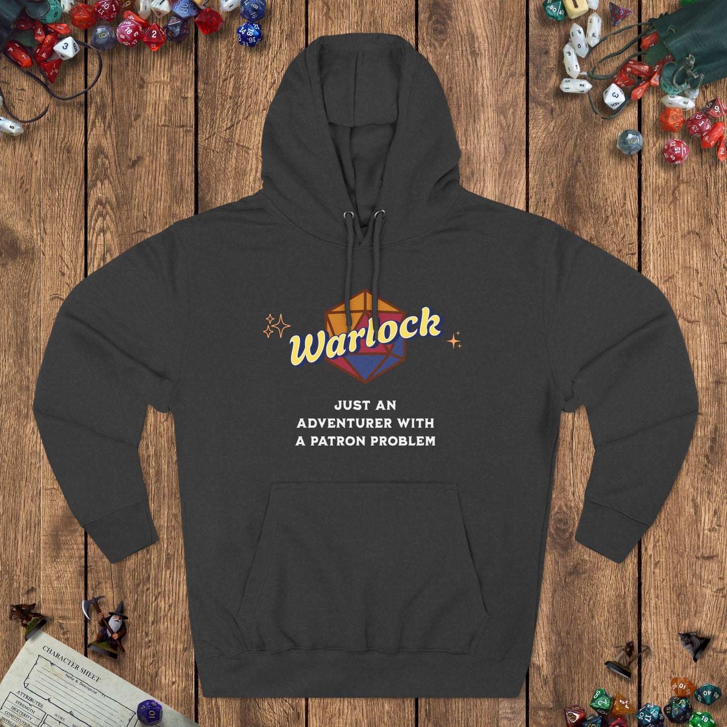 Funny DnD Hoodie - The Warlock Designed by GeekHaven