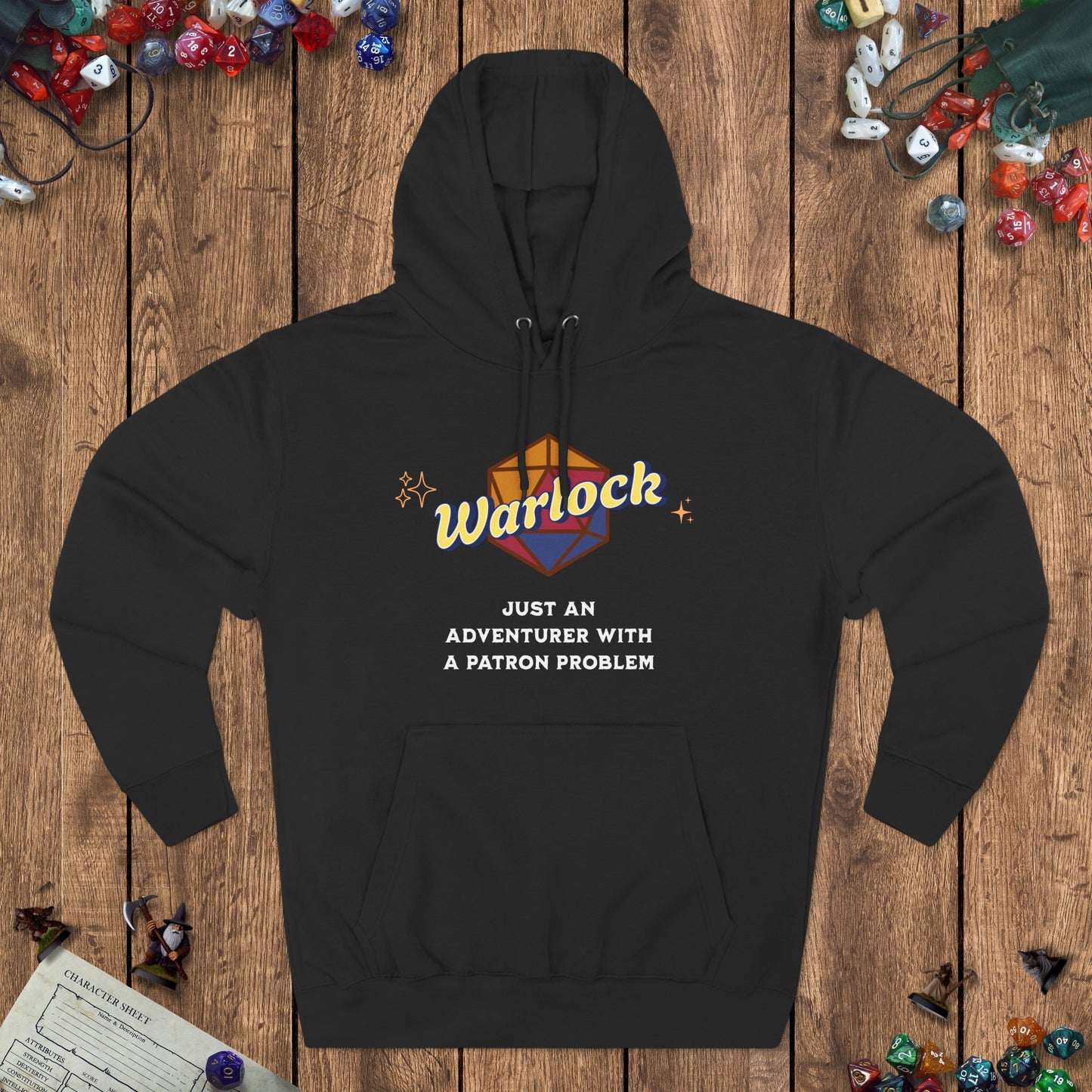 Funny DnD Hoodie - The Warlock Designed by GeekHaven