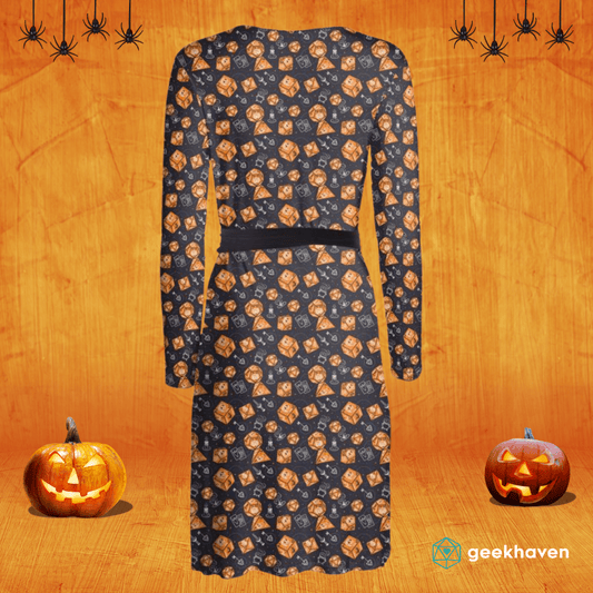 Halloween Dice Wrap Dress Designed by GeekHaven
