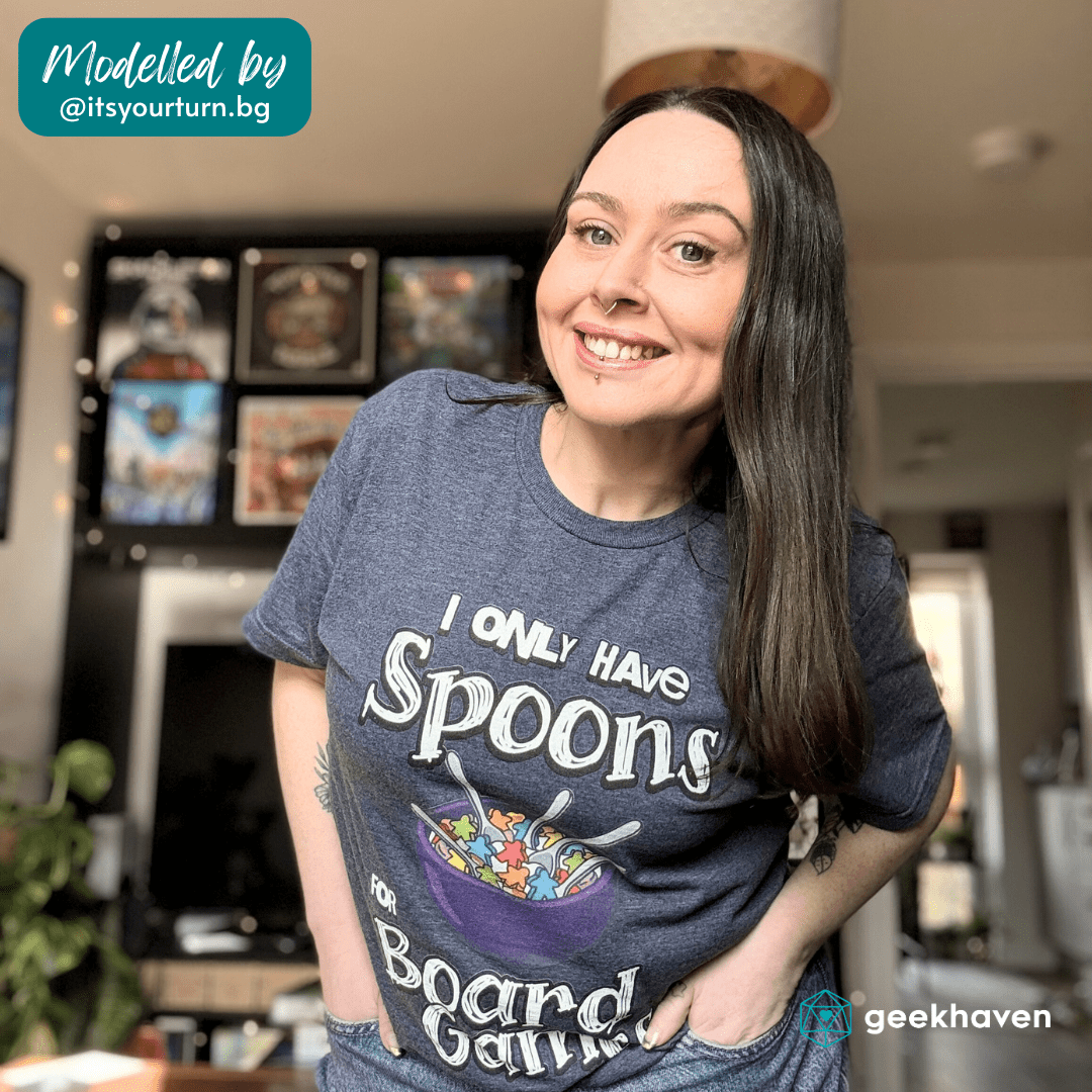 I Only Have Spoons for Board Games V - Neck Tee Designed by GeekHaven