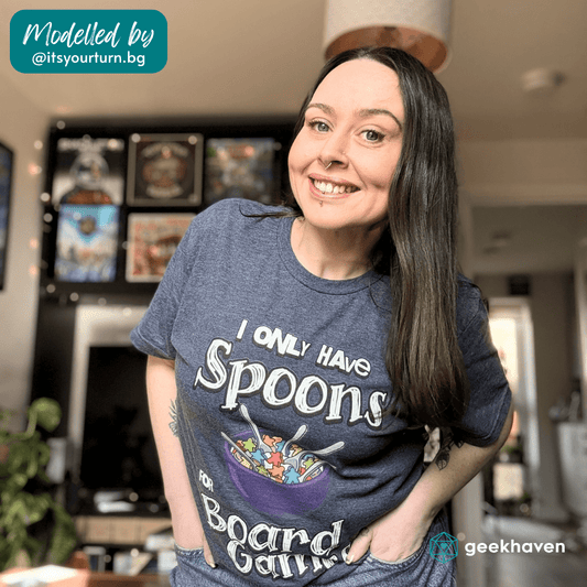 I Only Have Spoons for Board Games V - Neck Tee Designed by GeekHaven