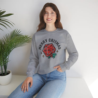 Merry Critmas Funny DnD Christmas Sweater Designed by GeekHaven